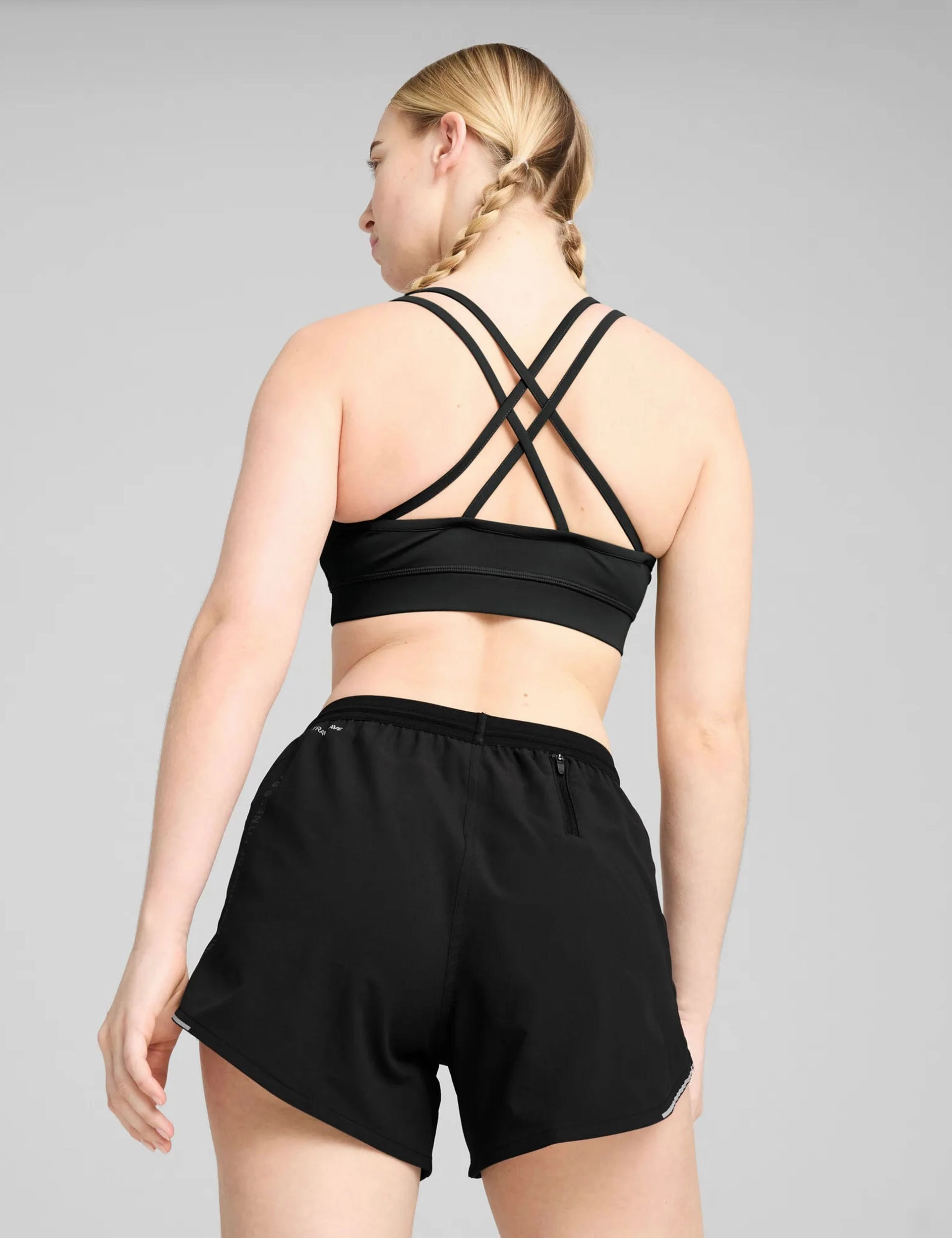 Supportive Underwire Puma x Hyrox Move Strappy Bra - Black