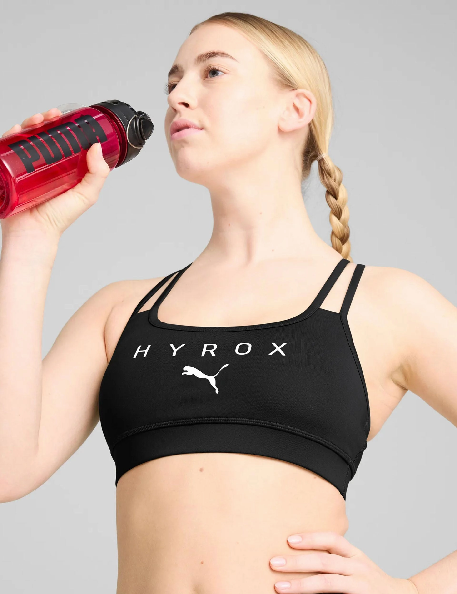 Puma x Hyrox Move Strappy Bra - Black Yoga beginners
