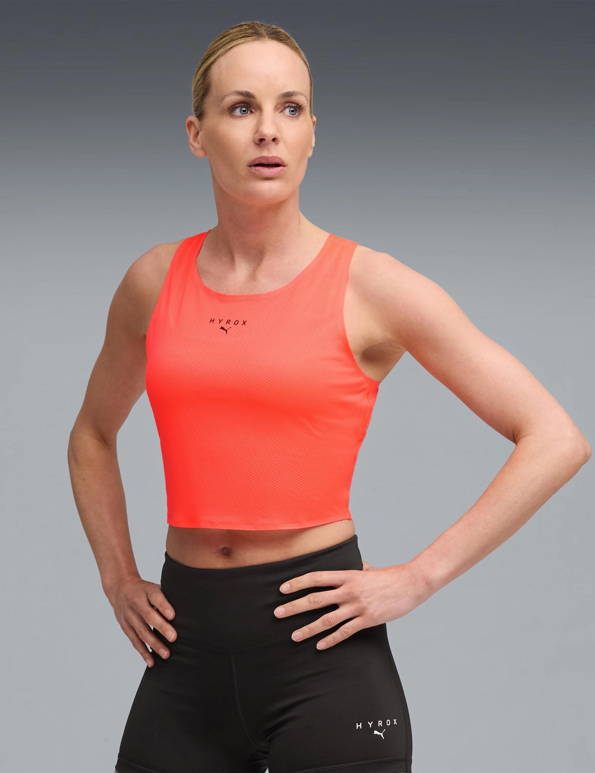 Law - enforcement - applicable Puma x Hyrox Ultraspun Crop Tank - Glowing Red
