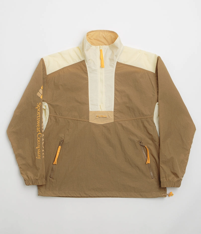 Columbia Riptide II Retro Windbreaker Anorak - Delta / Lemon Wash Vintage Style