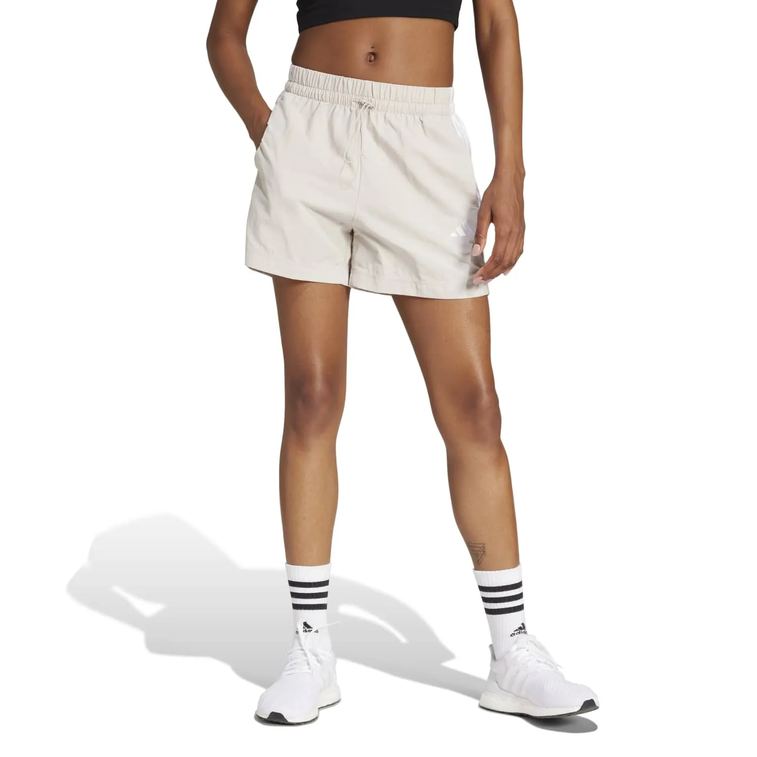 Essentials 3-Stripe Woven Short - Womens Fairy Touch Boho Light