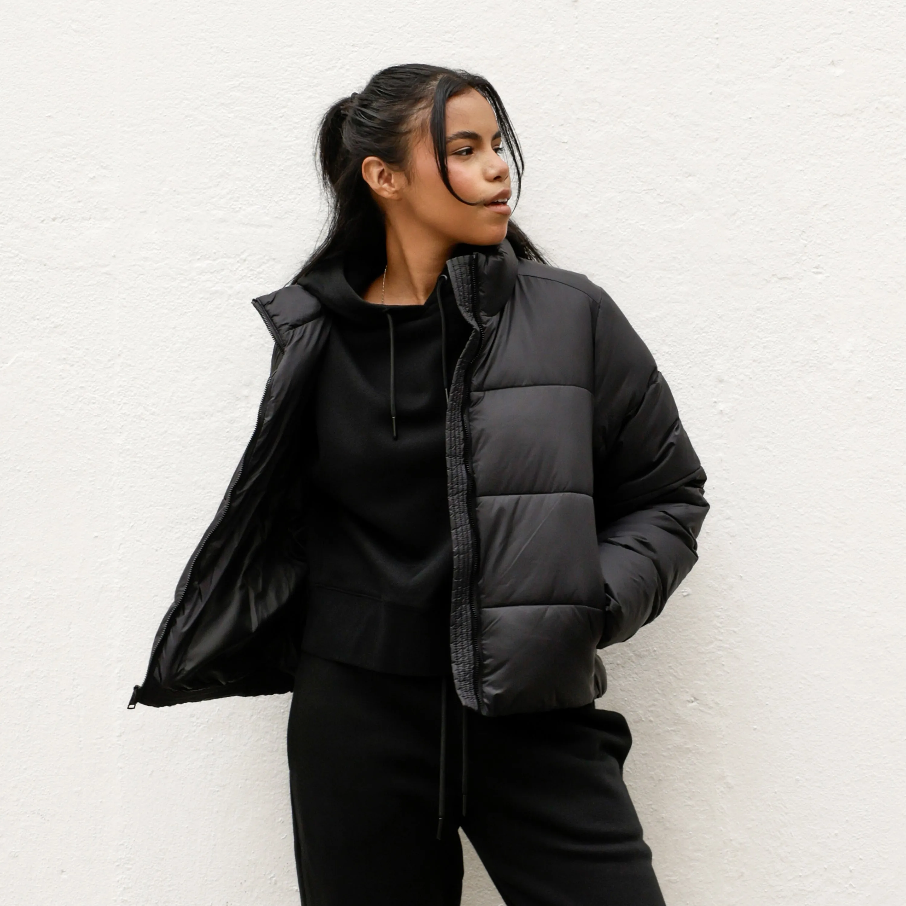 Puffer Jacket - Womens DurableStitching Morning Walk