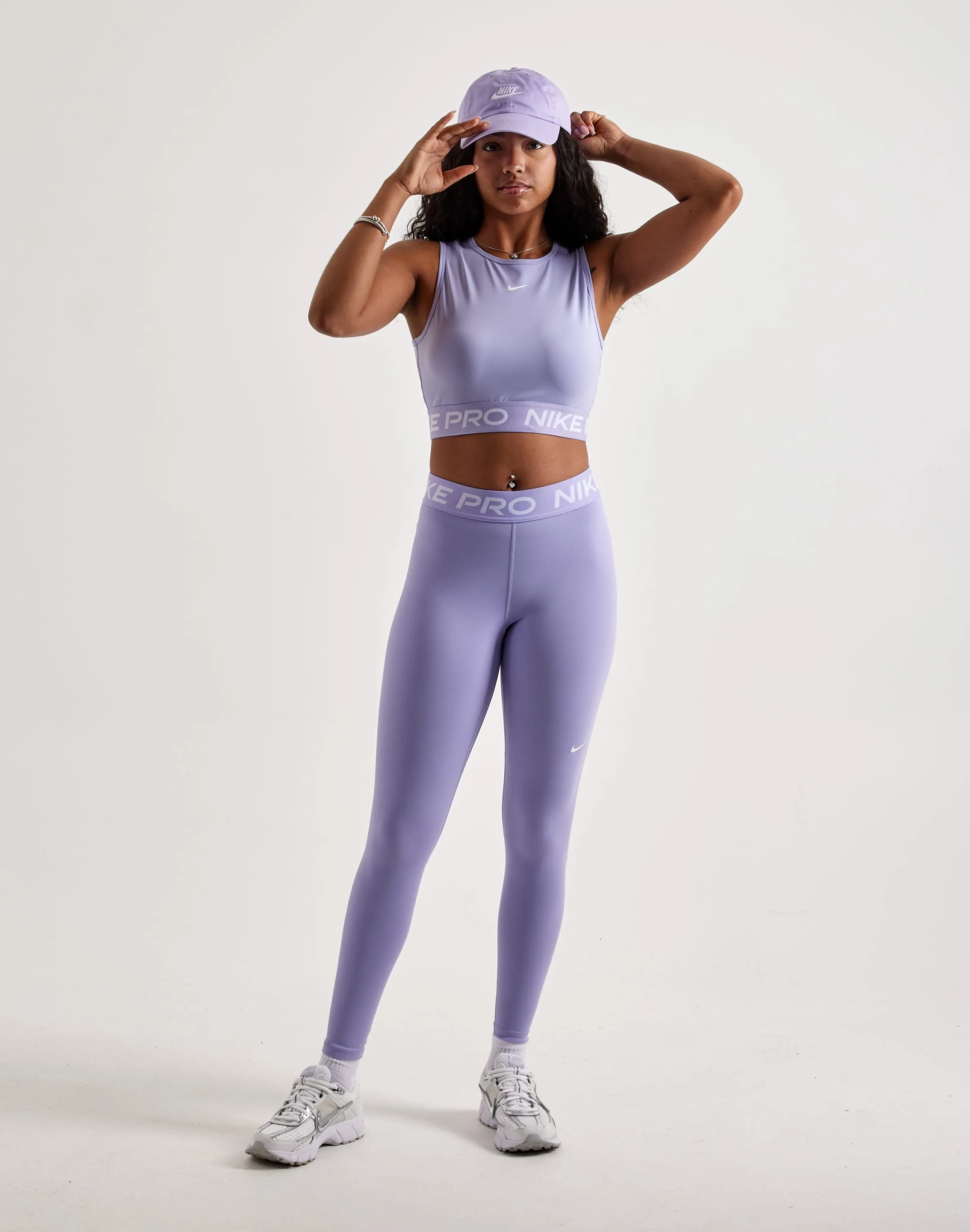 Nike Pro Dri-FIT Cropped Tank Top ThermalRegulating Layer WaterRepellentCoating