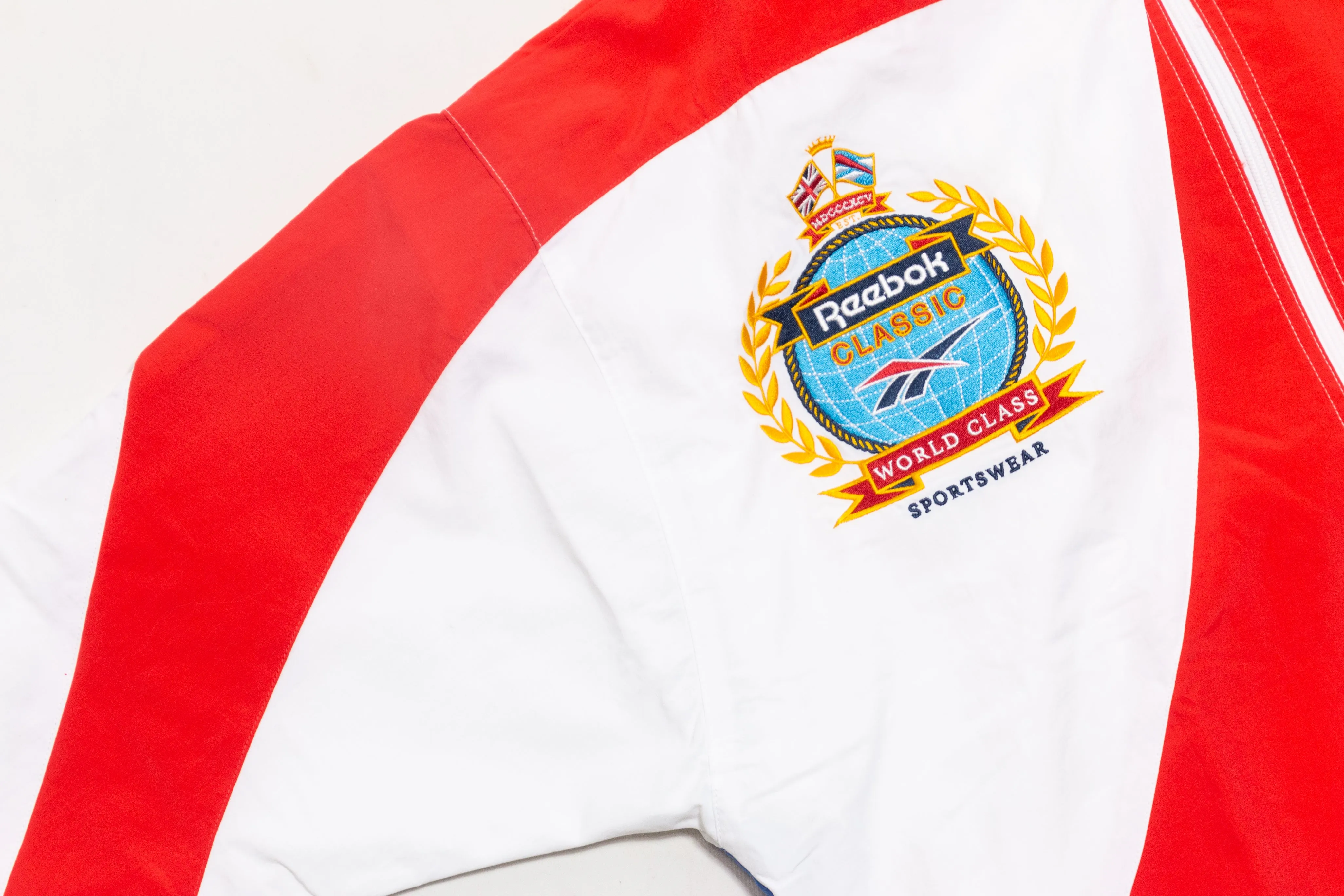 Quick Wear Reebok USA Track Top (White/Blue/Red)