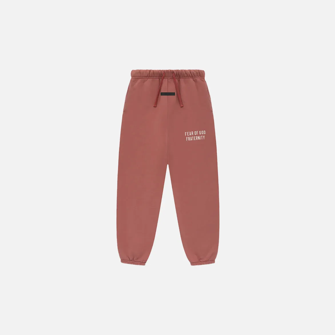 Flexible Waistband MultiPanelCut KIDS ESSENTIALS HEAVY FLEECE SWEATPANT - CRIMSON