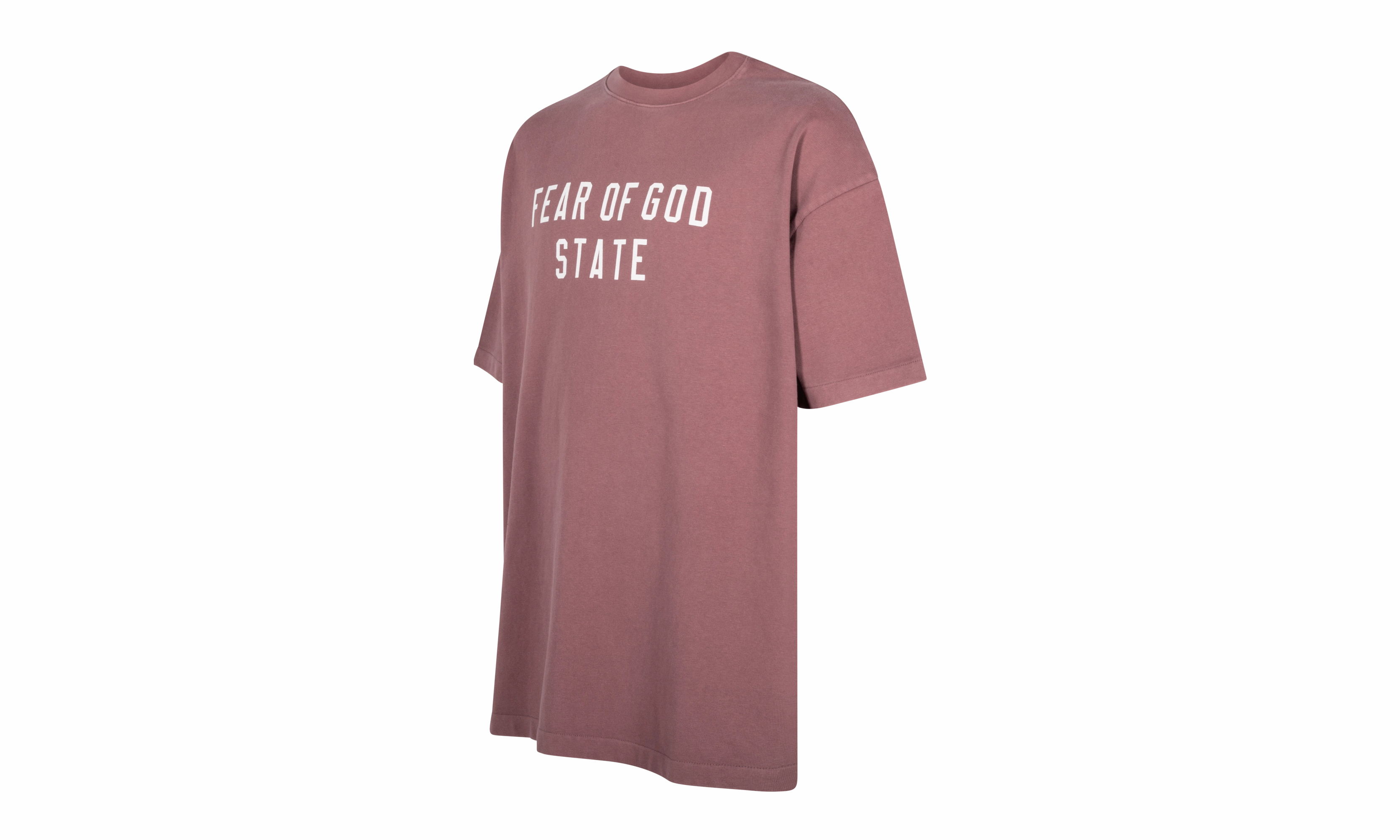 Mens Heavy Crewneck Tee "CRIMSON" Clean Cut Spirit Core