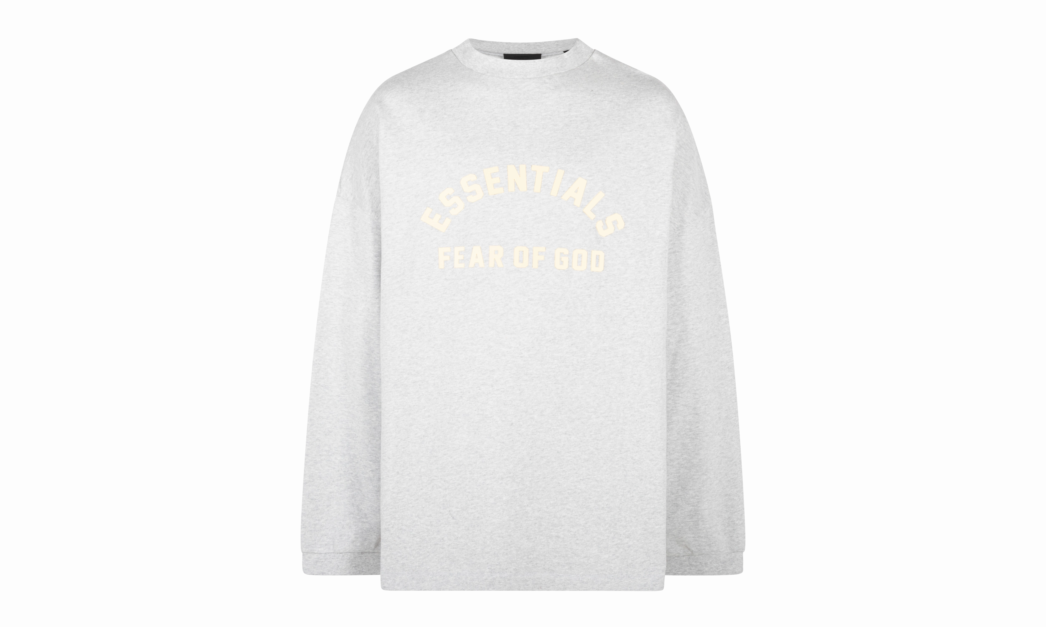 AntiSnag Threading HEAVY JERSEY LS TEE "LIGHT HEATHER GREY"