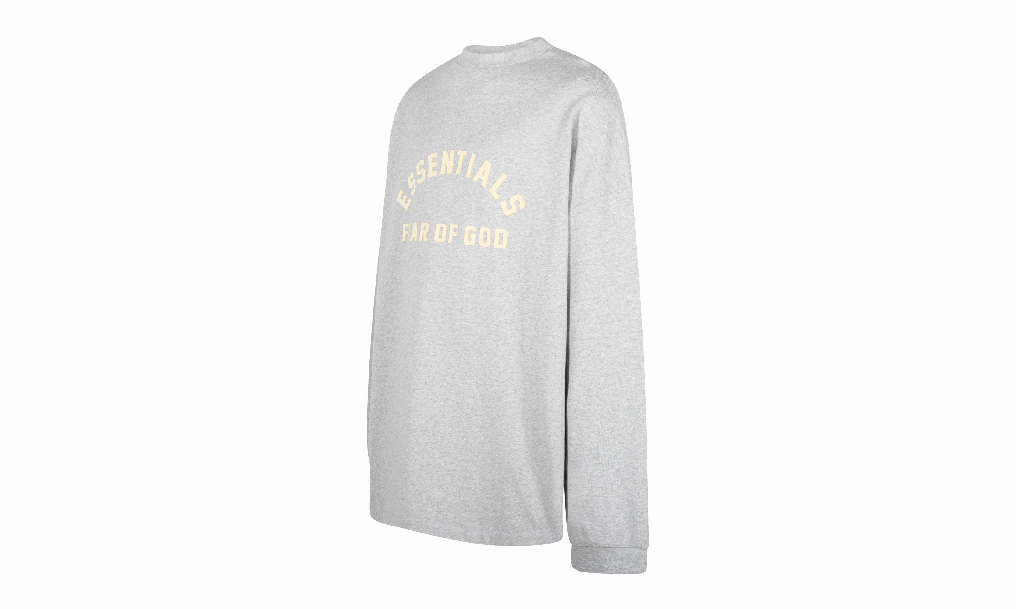 HEAVY JERSEY LS TEE "LIGHT HEATHER GREY" LightweightDesign