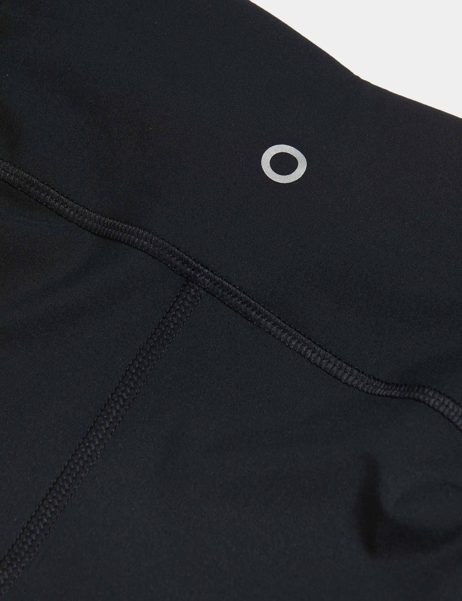 Go Train Laser Cut Gym Leggings - Black Stable Fit