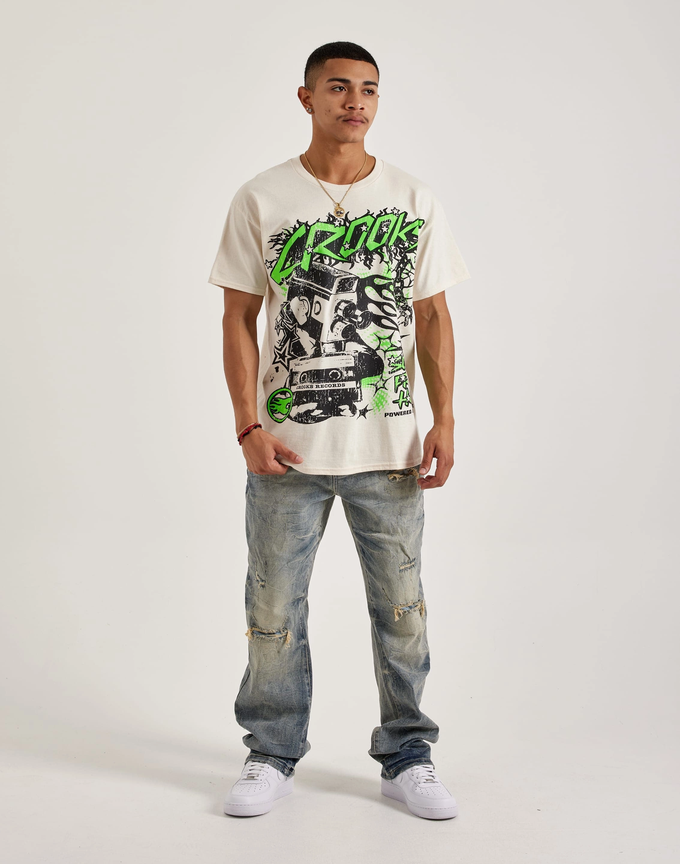 Crooks & Castles Punk Tee Fantasy Glow