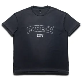 club men Purple Brand Arched Wordmark Tee - Black
