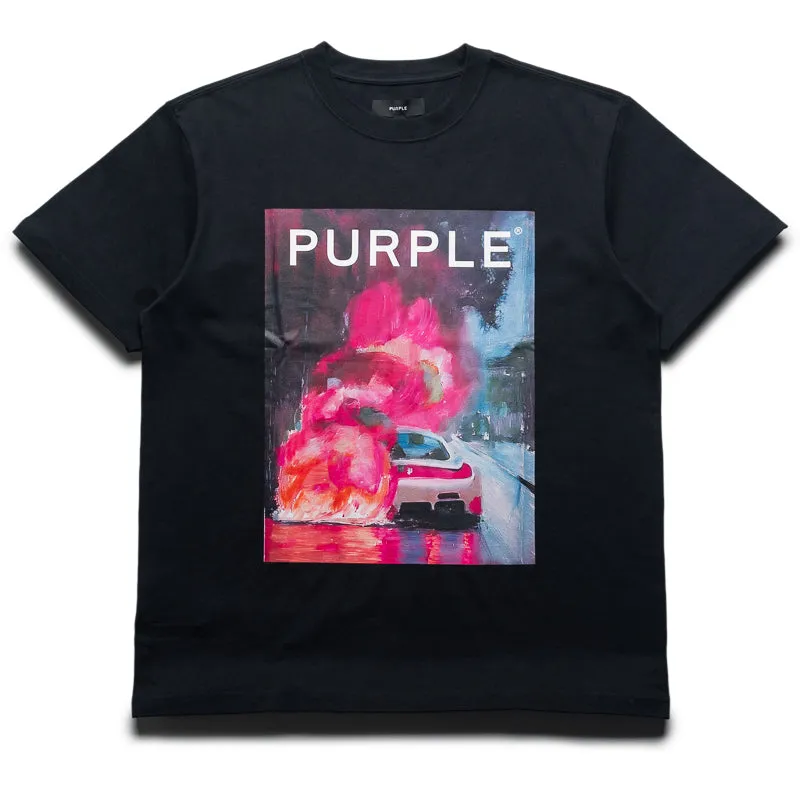 Purple Brand Carefree Tee - Black Tropical region Office building