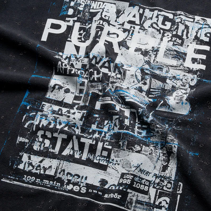 cinema event Purple Brand Collage Tee - Black