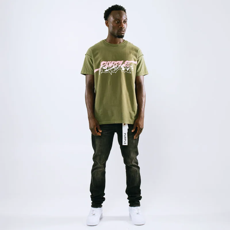 Purple Brand Double Trouble Tee - Green solo venue event adult style