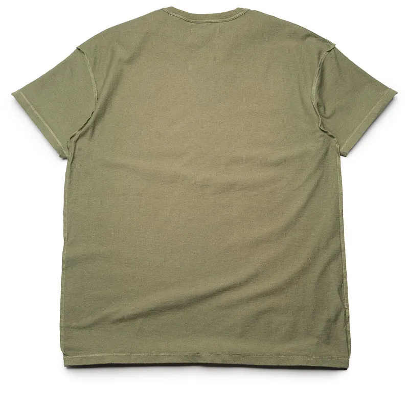 Purple Brand Double Trouble Tee - Green Airflow Enhanced Back Panel hemmed hem