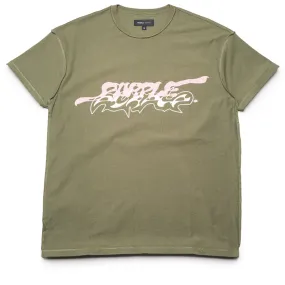 blended fabric Purple Brand Double Trouble Tee - Green
