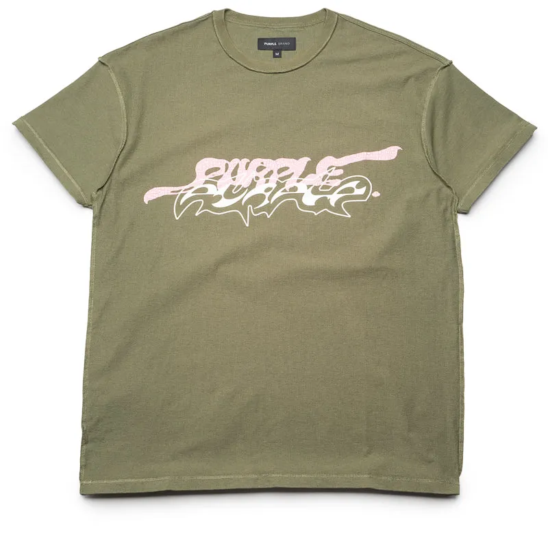 blended fabric Purple Brand Double Trouble Tee - Green