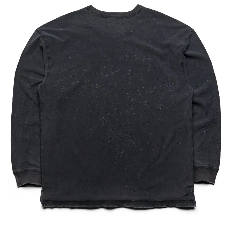 Purple Brand Fireball Buckshot L/S Tee - Black Loungewear Groom attire