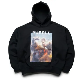 Purple Brand Fireworks Hoodie - Black Stylish Apparel Vintage Look