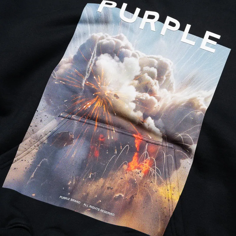 Purple Brand Fireworks Hoodie - Black Functional Stylish Apparel