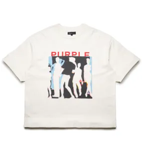 Minimalist Look Urban Style Purple Brand Jive Tee - Off White