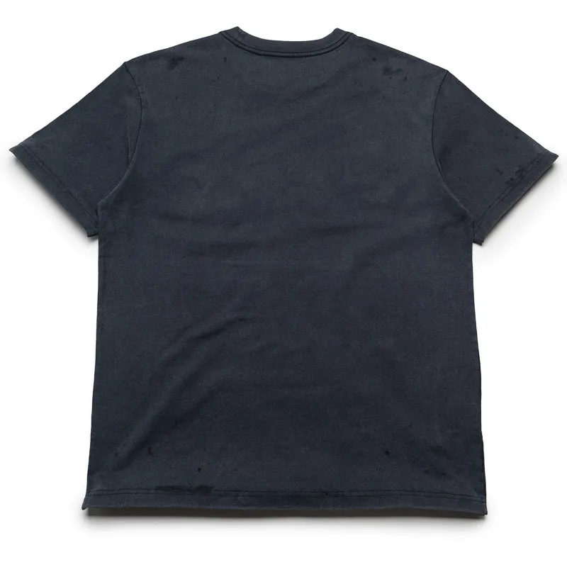 Purple Brand Liquid Wordmark Tee - Black Bright Hue