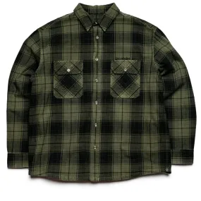 Purple Brand Overdyed Flannel  - Green tailored look Everyday Outfit