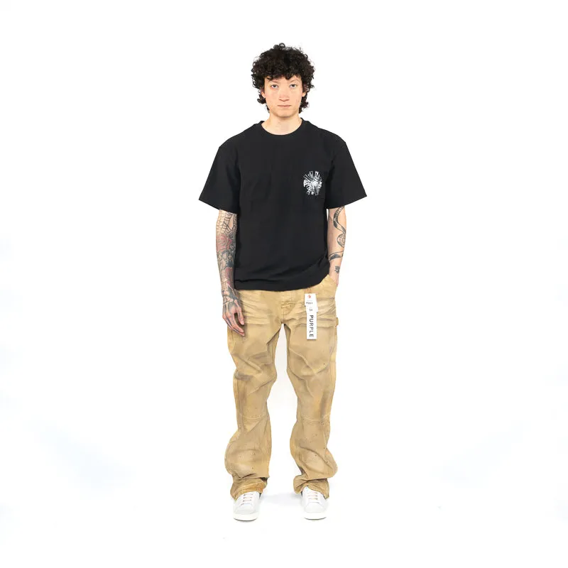 fringe regular length Purple Brand Shattered Tee - Black