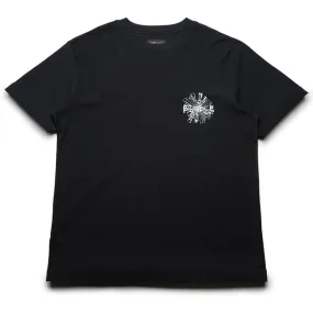 Purple Brand Shattered Tee - Black Pastel Colors Three Thread Overlock Stitching