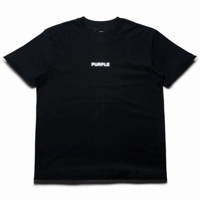 pool venue Purple Brand Pixelated Tee - Black