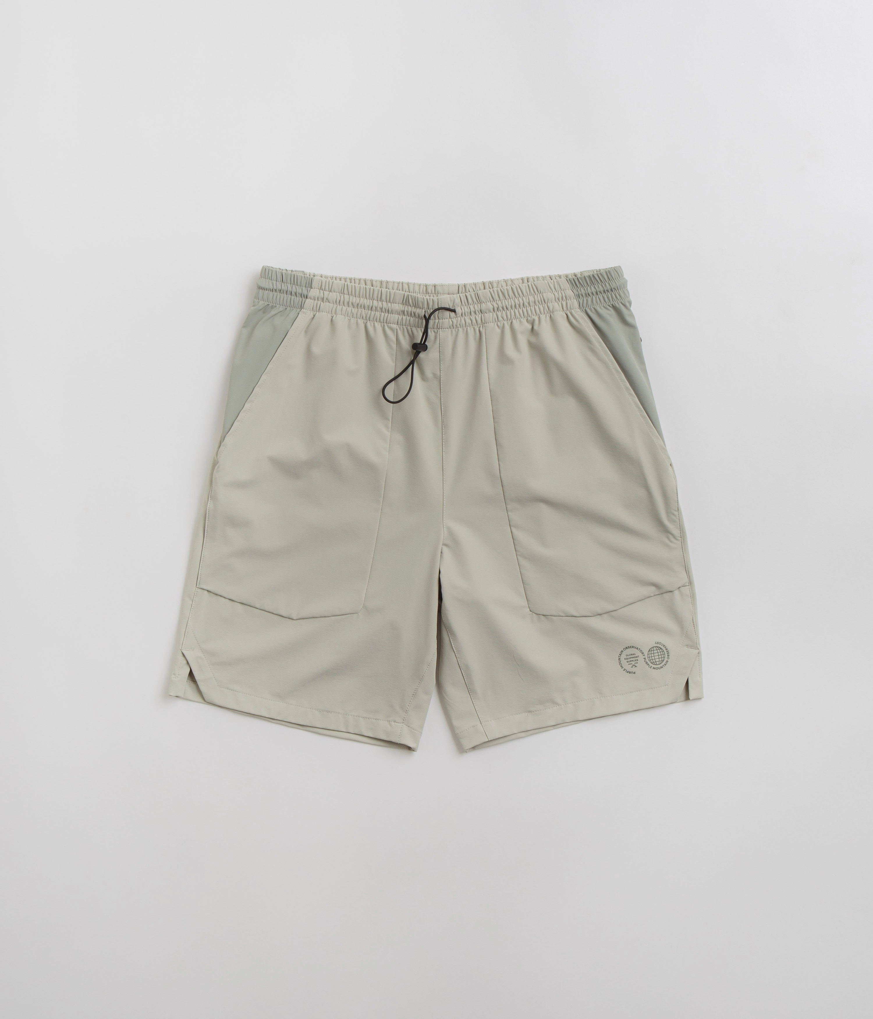 Purple Mountain Observatory Blocked Climbing Shorts - Grey Teal Flats Temperature Regulating Blend