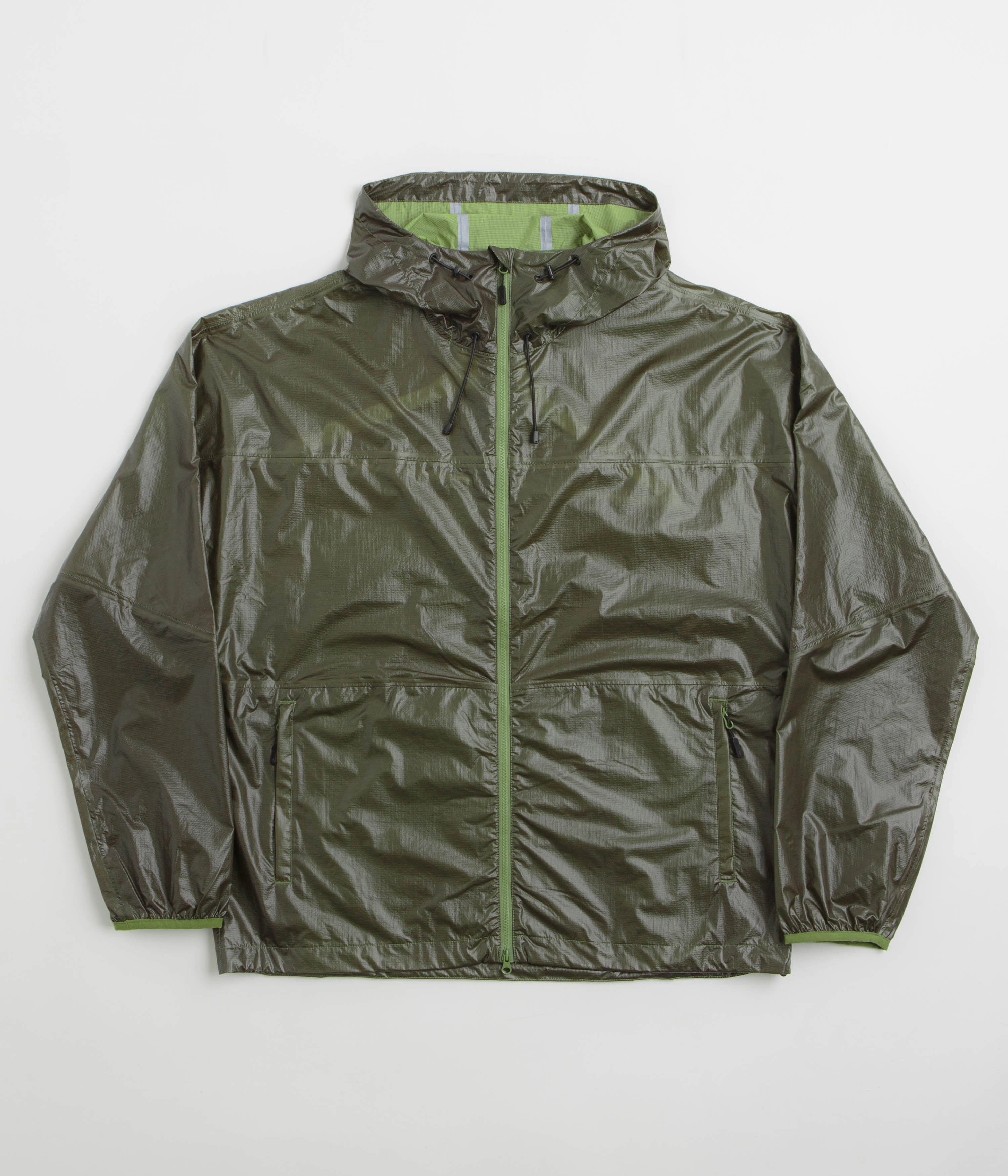 Purple Mountain Observatory Heatreactive Breeze Jacket - Khaki / Lime Fashion Comfort Rugged Durability