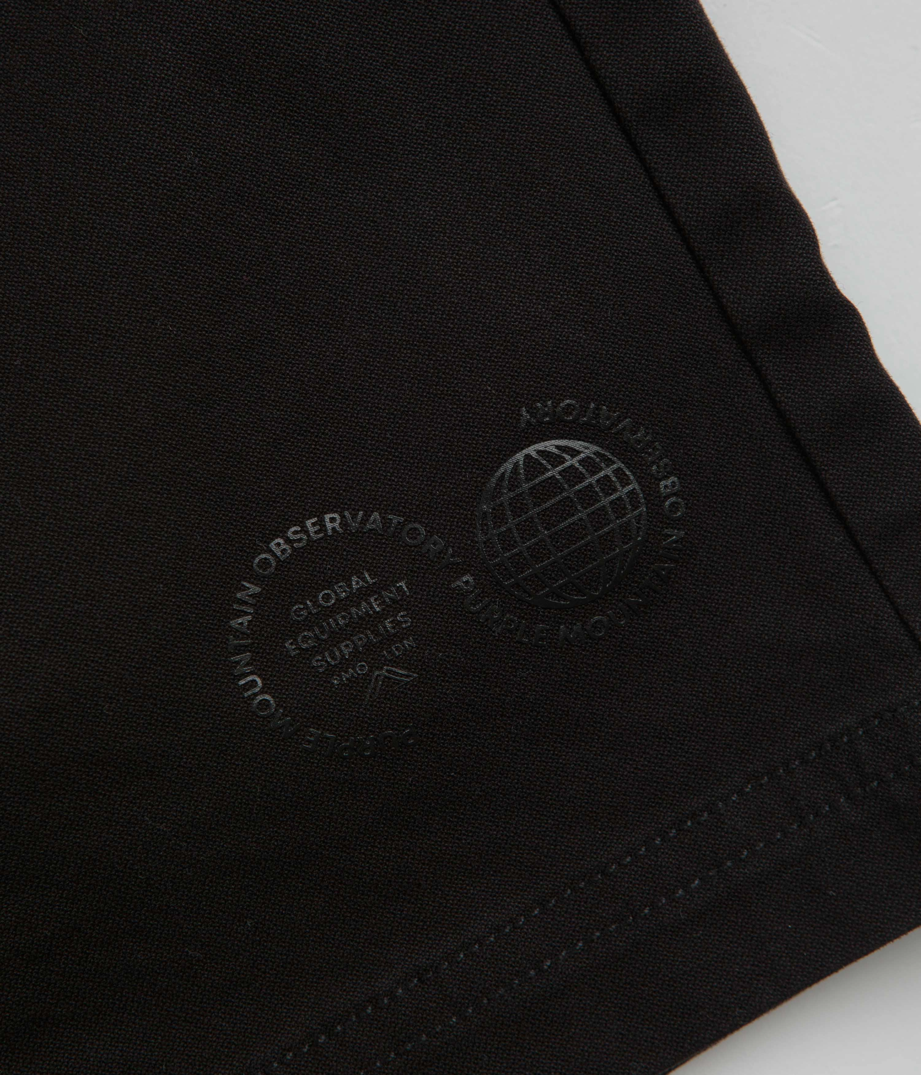Purple Mountain Observatory Trek Shorts - Black Linen blend
