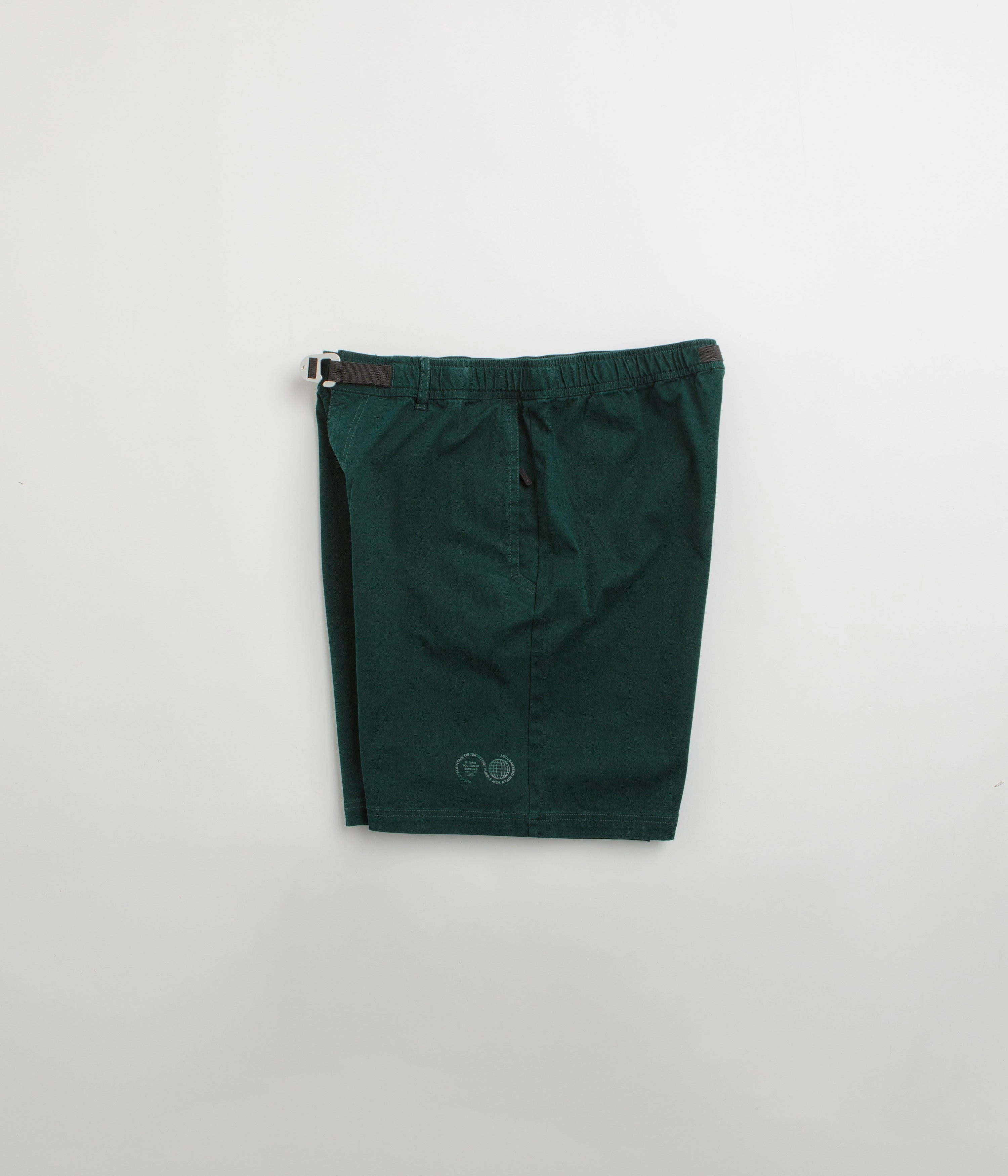 Purple Mountain Observatory Trek Shorts - Pine Green Polyester shorts dance clothing
