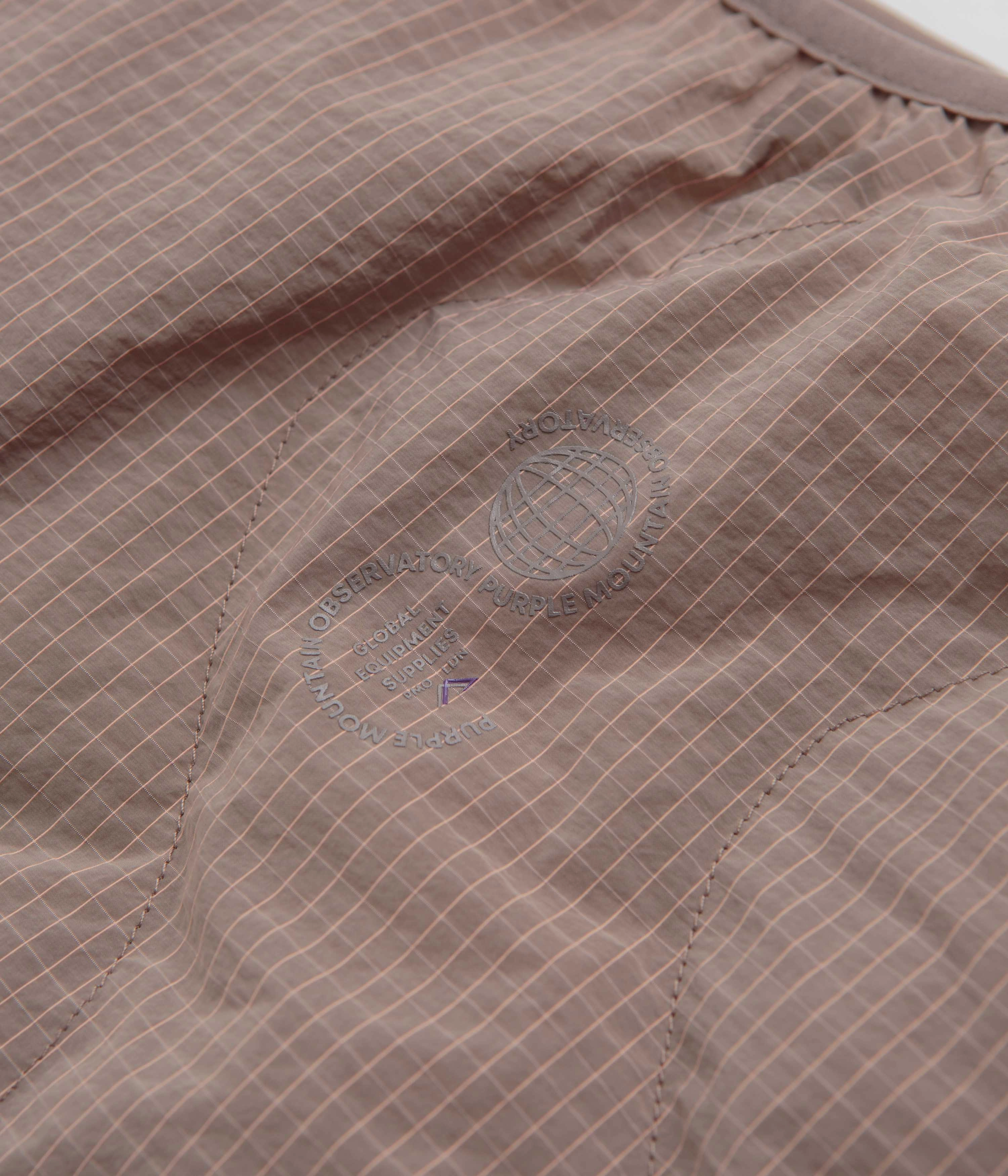 Purple Mountain Observatory Waves Ripstop Vest - Putty Softshell Fabric Technology Outdoor Adventure