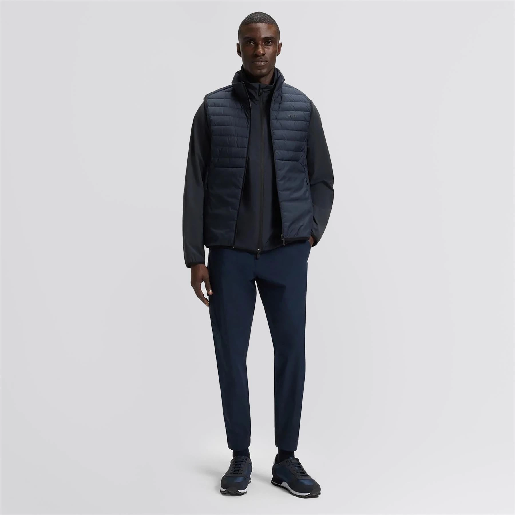 Putt Full Zip Lightweight Jacket Dark Blue Thermal Insulation Layer Budget