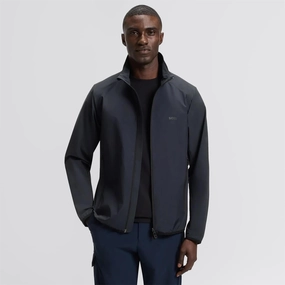 Putt Full Zip Lightweight Jacket Dark Blue Expandable Sleeve Cuffs sports event