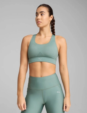 PWRbreathe Run Bra - Green Moon Secure fit