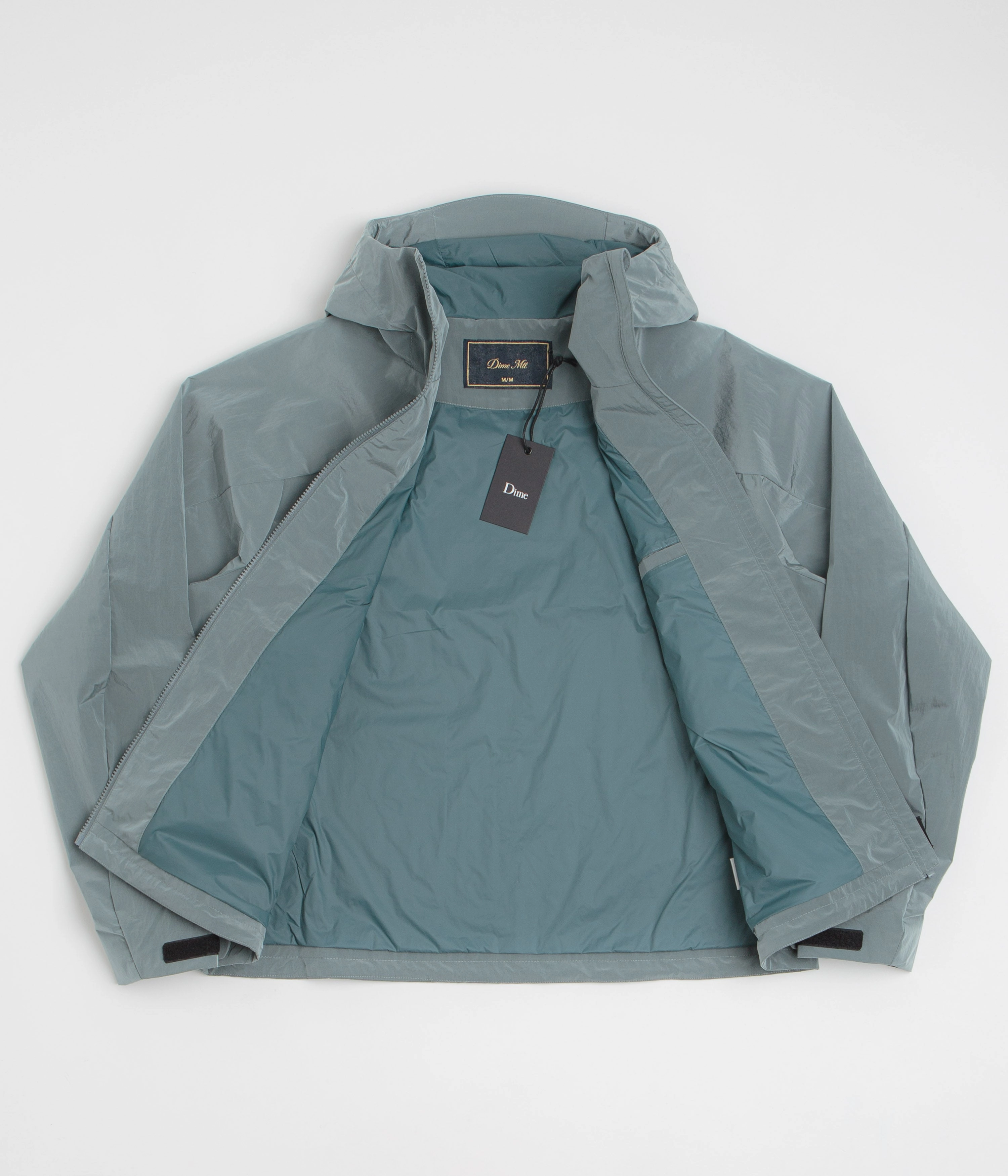 Dime Taffeta Windbreaker Full Zip Jacket - Frost Unisex aesthetically pleasing