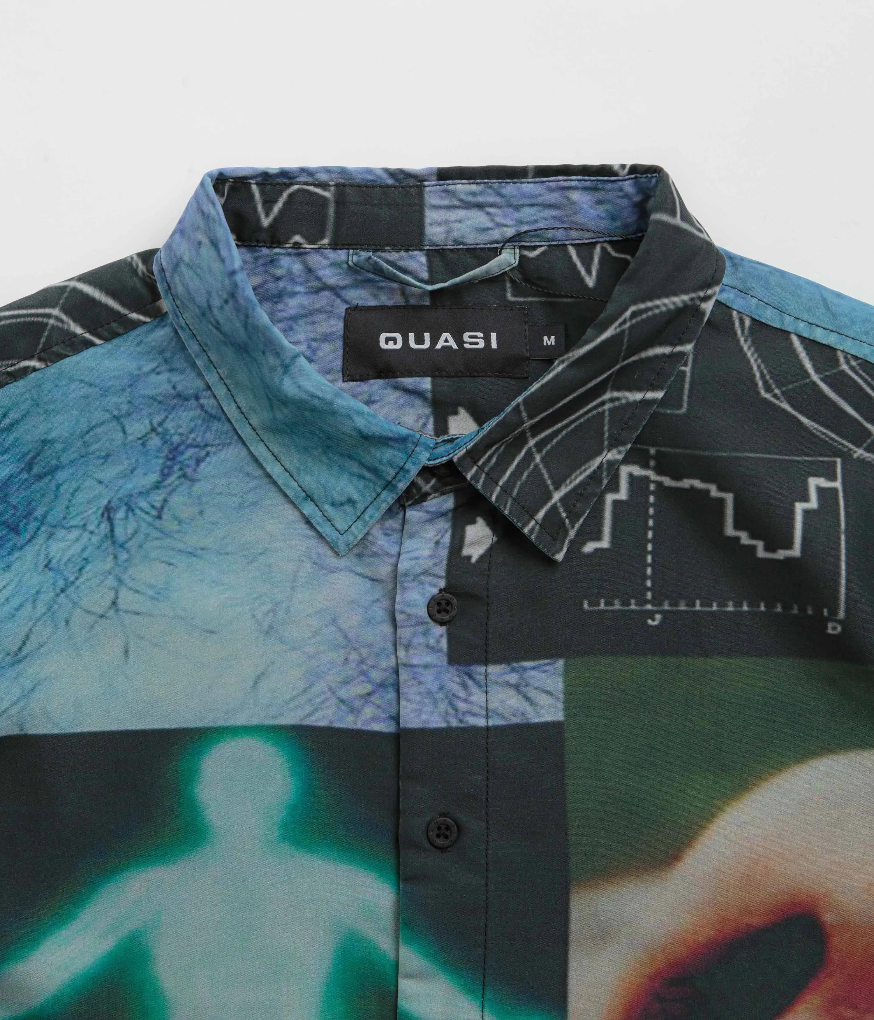 Athleisure Trend Layered Design Quasi Short Sleeve Shirt - Multi