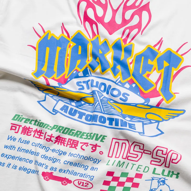 Market V12 Tee - Unbleached Cotton hang dry Durable Quality