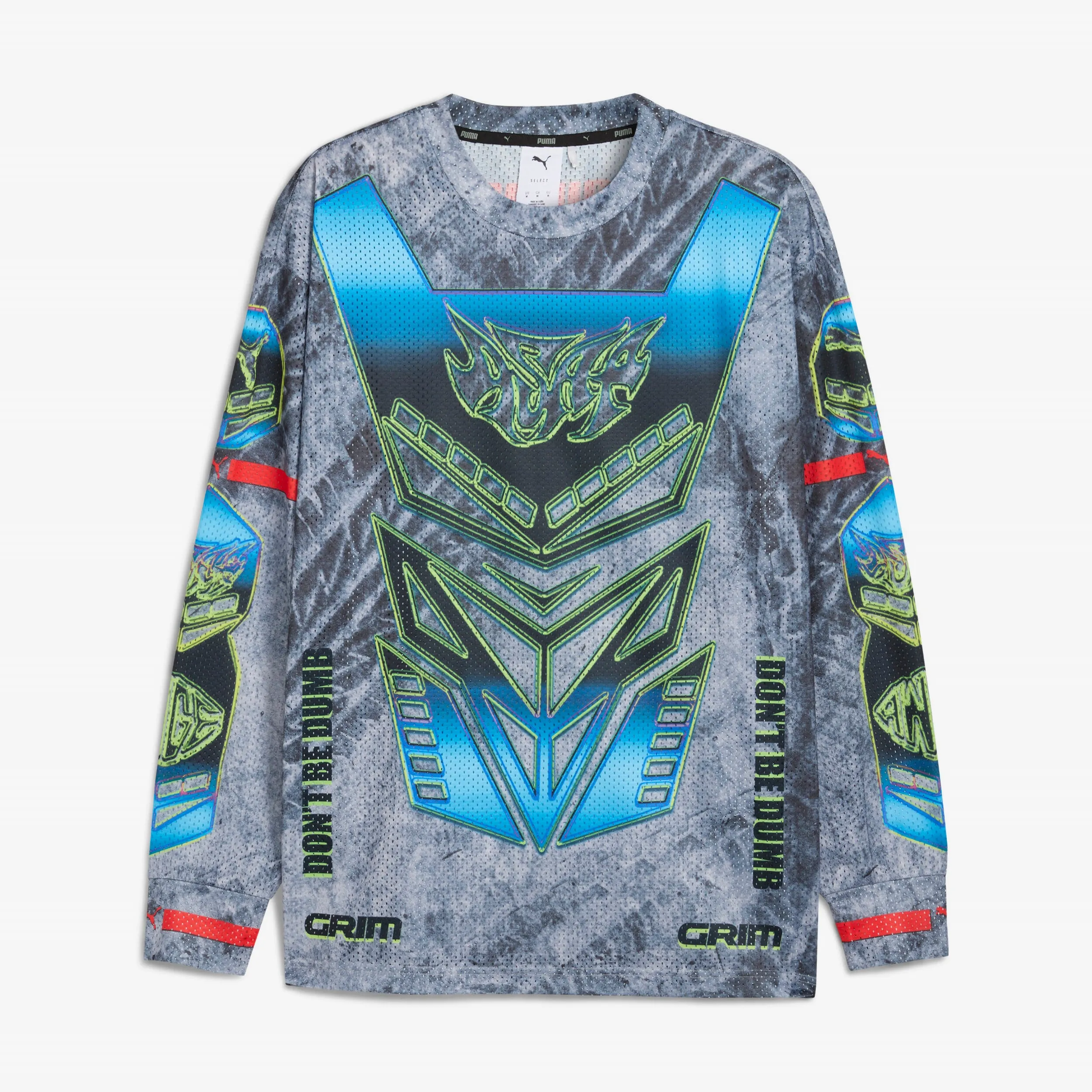 Moto Armor Long Sleeve Tee x A$AP Rocky embroidered hem Printed