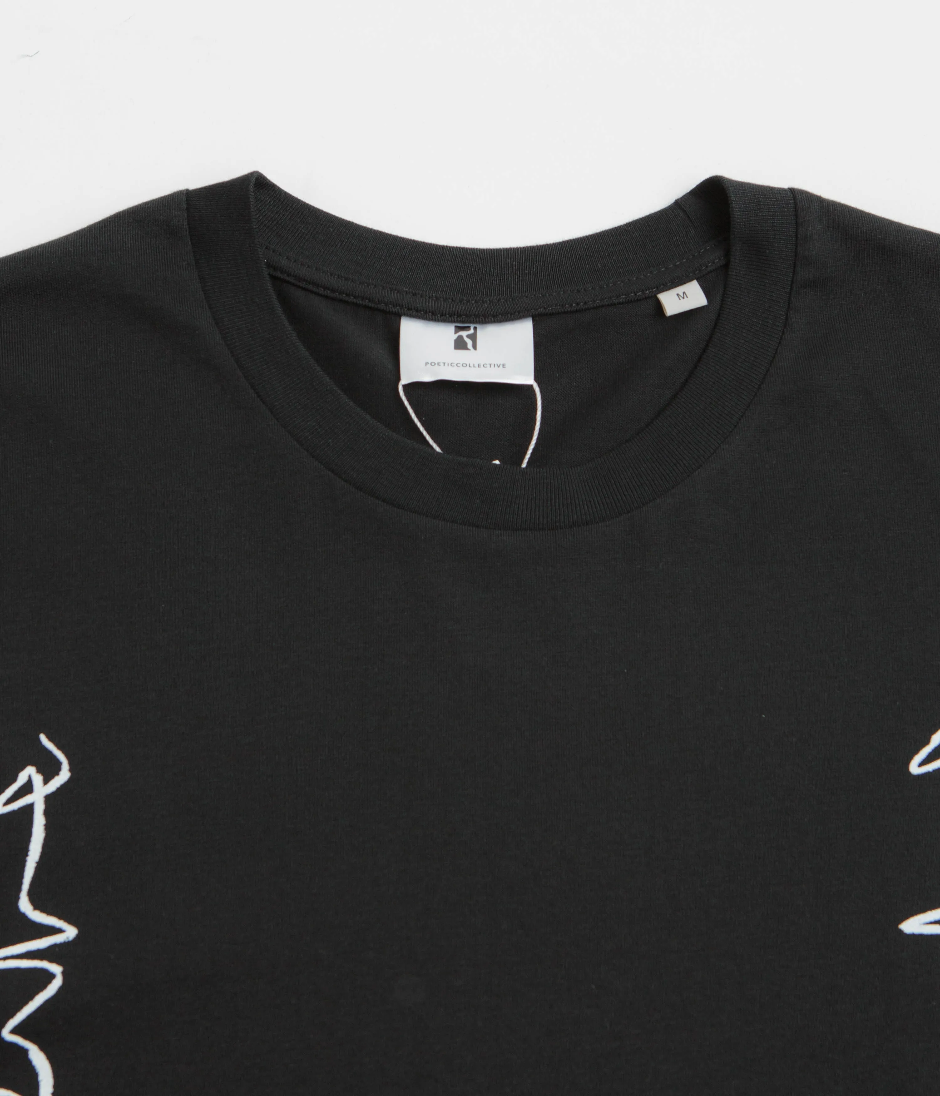 Abstract prints Poetic Collective Crayon Chain T-Shirt - Black