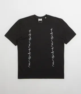 daytime venue wide hem Poetic Collective Crayon Chain T-Shirt - Black