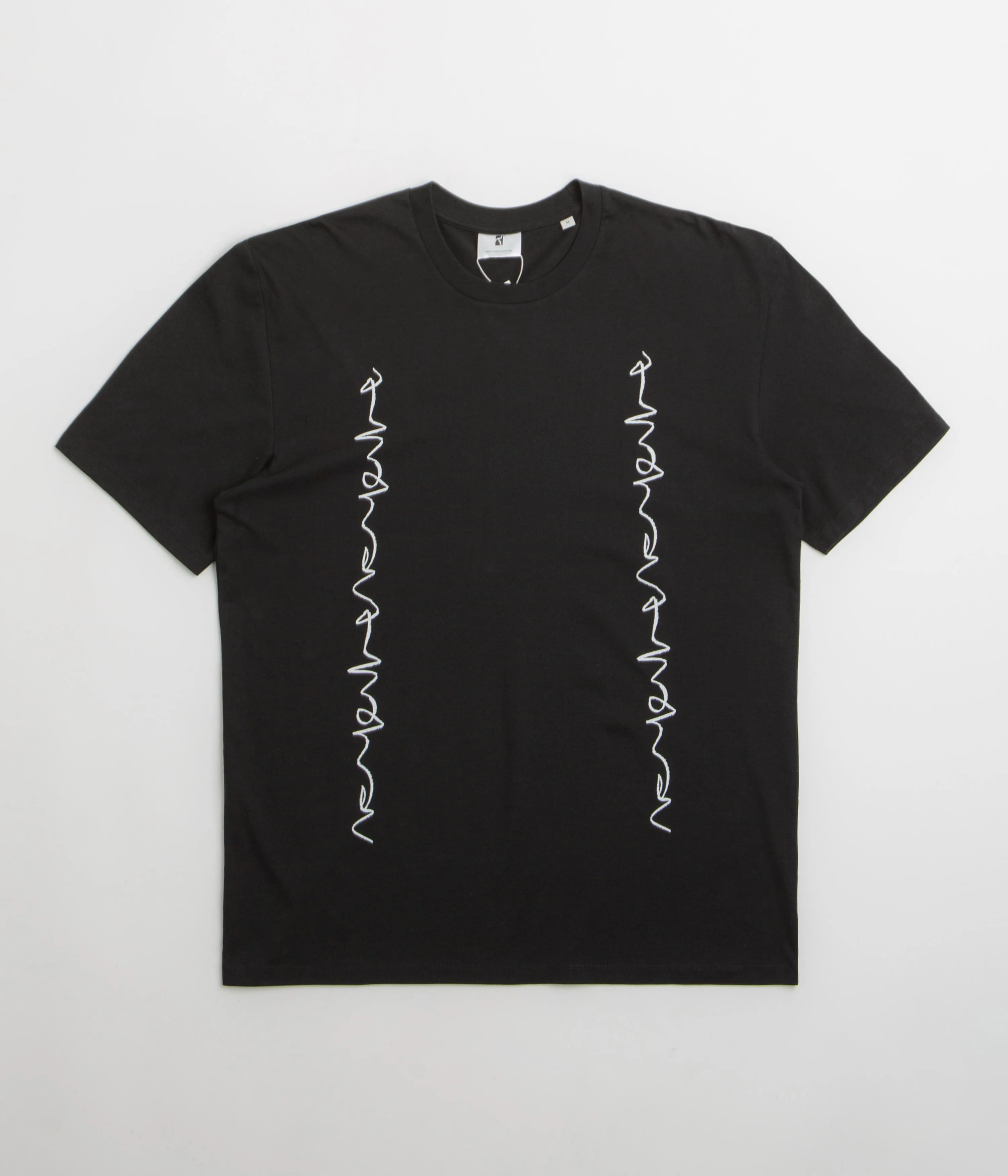 daytime venue wide hem Poetic Collective Crayon Chain T-Shirt - Black