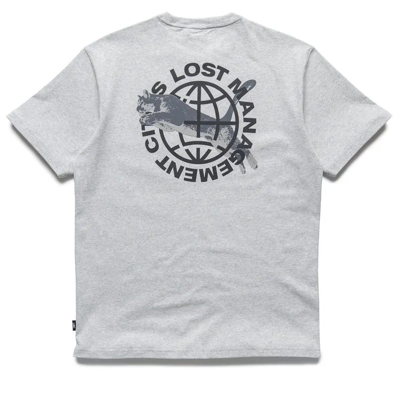 kimono silhouette Lost Management Cities x Puma Cat Tee - Light Gray Heather