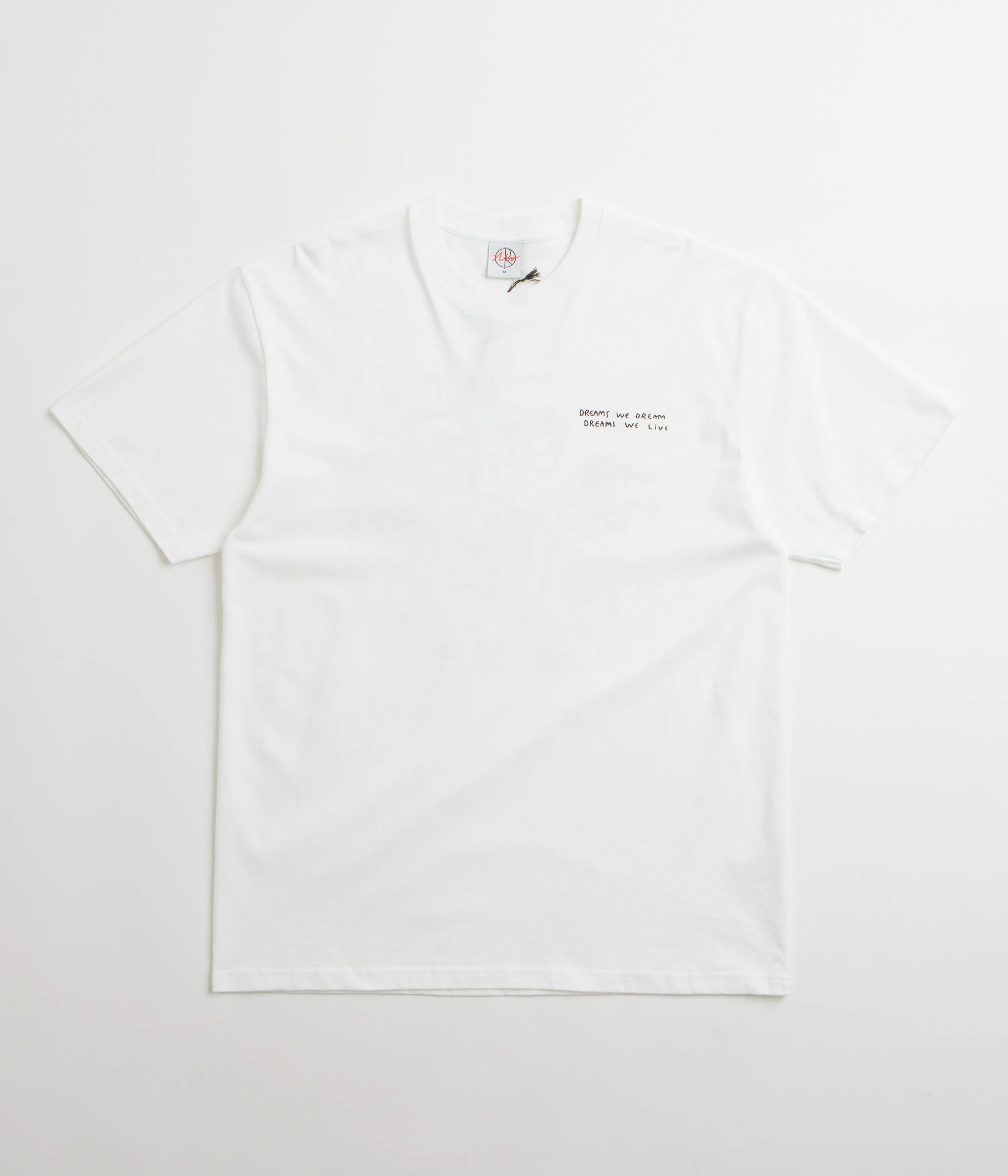 Soft Collar Lining Polar Dreams We Dream T-Shirt - White