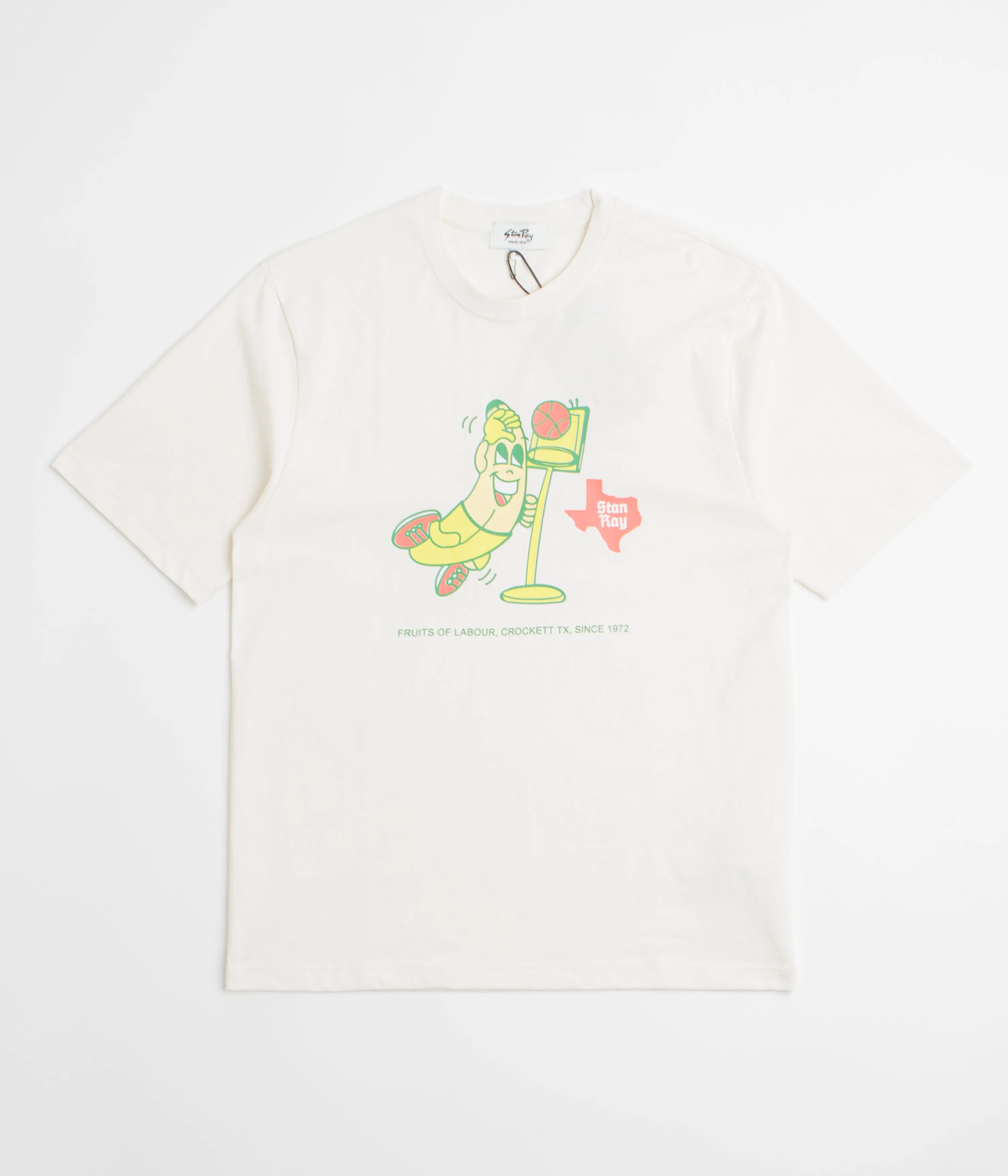 Geometric Pattern Stan Ray Stan Dunk T-Shirt - Natural
