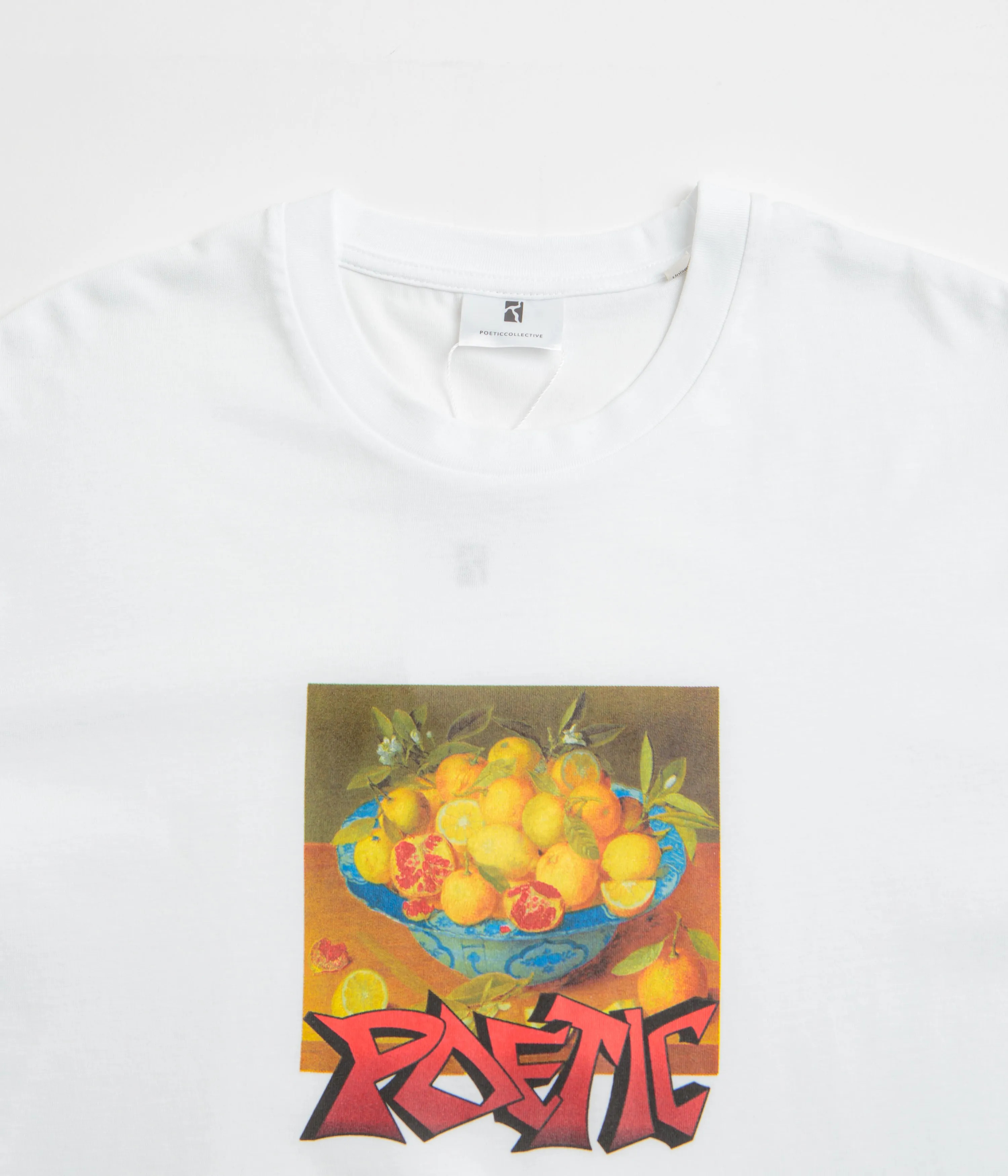 Senior Poetic Collective Graff Fruit T-Shirt - White