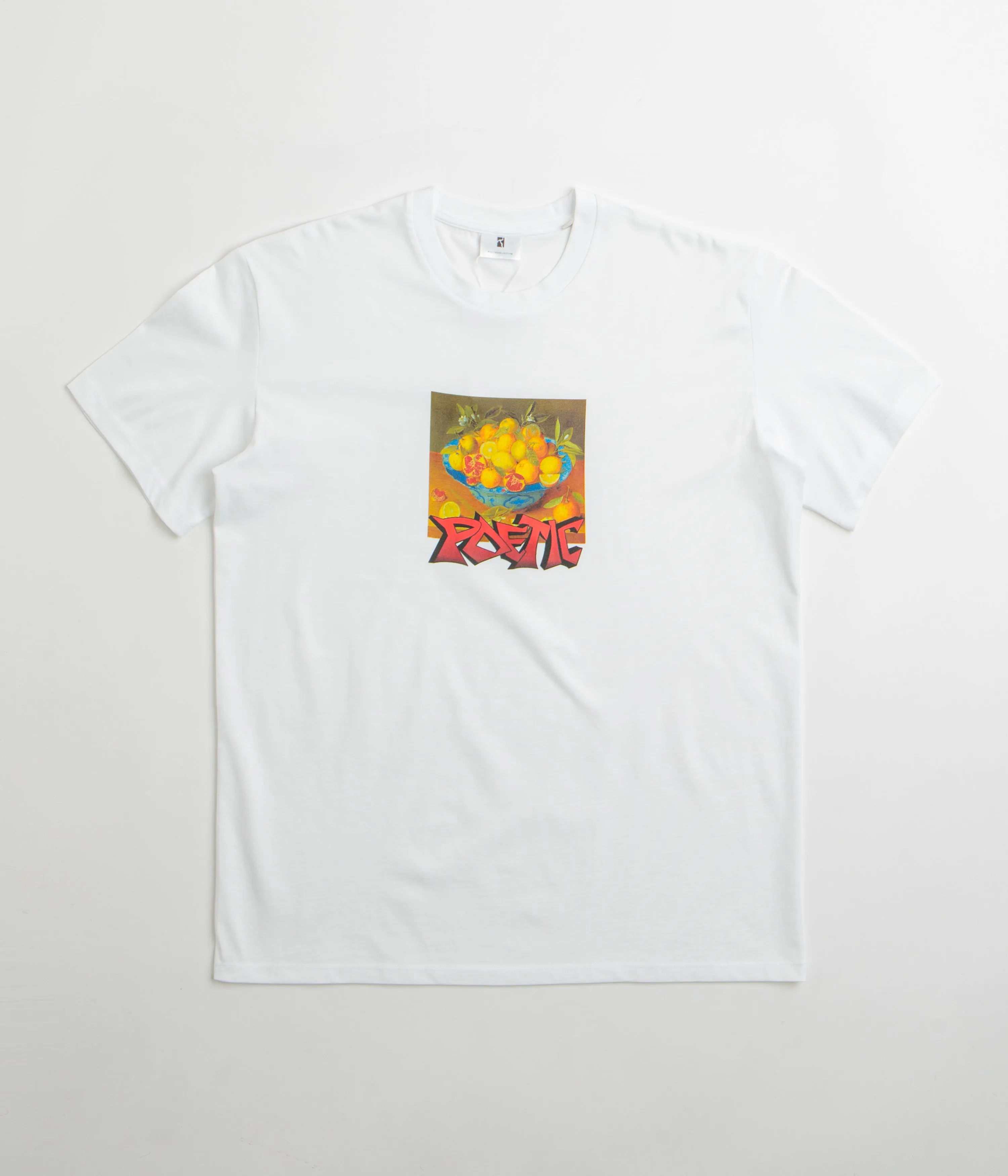 Poetic Collective Graff Fruit T-Shirt - White domestic picnic venue